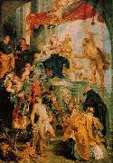 RUBENS, Pieter Pauwel Virgin and Child Enthroned with Saints USA oil painting artist